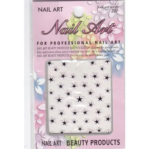 3D matricák, virágok középen fekete csillaggal