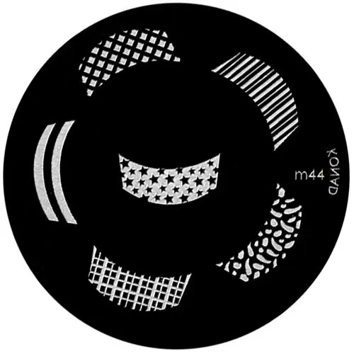 Fém korong nyomdázós körömdíszítéshez, m44