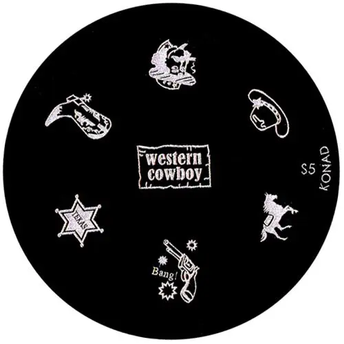 Körömnyomdás sablon S5 - különféle minták