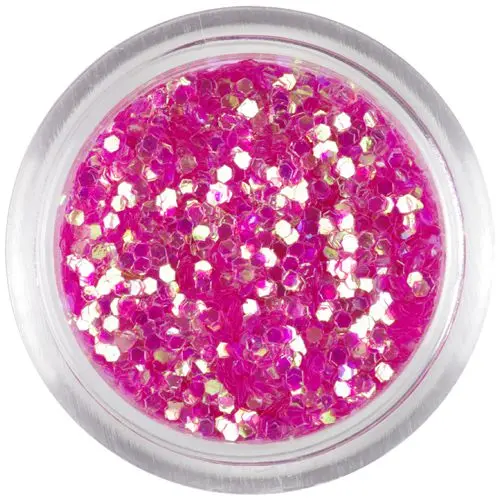 Rózsaszín dísz - 1mm hatszögek