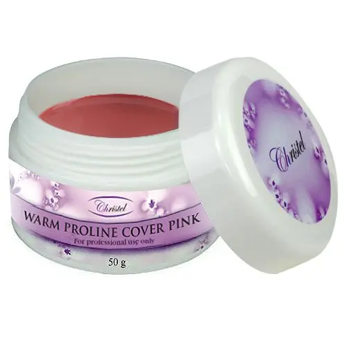 UV zselé Christel - Warm Proline Cover Pink, 50g/műköröm építő zselé