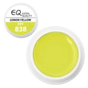 Extra quality színes UV zselé - 838 Dry – Lemon Yellow 5g