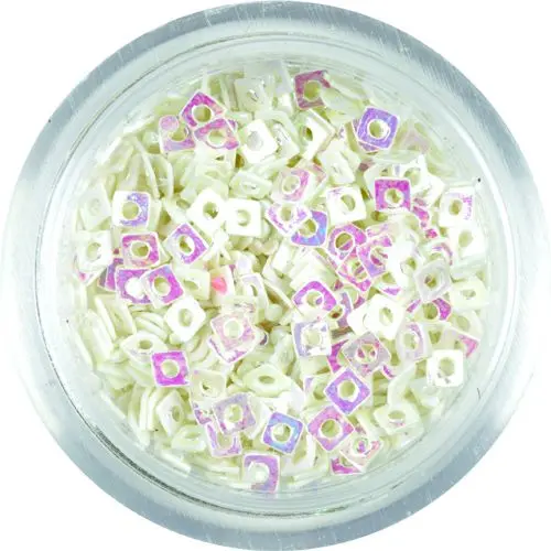 Kis konfettik - lyukas fehér négyzetek