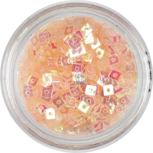 Lyukas konfettik - világos barackszínű négyzetek
