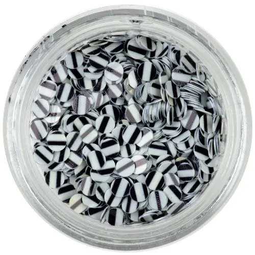 Flitter - fehér, fekete csíkok