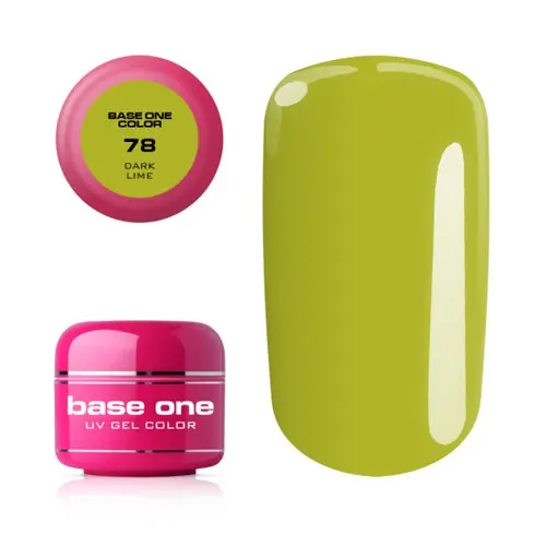 Gel Silcare Base One Color - Dark Lime 78, 5g