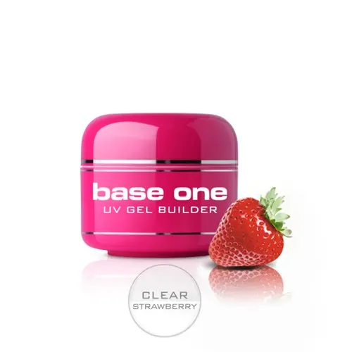 Base One Gel – Clear Strawberry, 5g/műköröm építő zselé