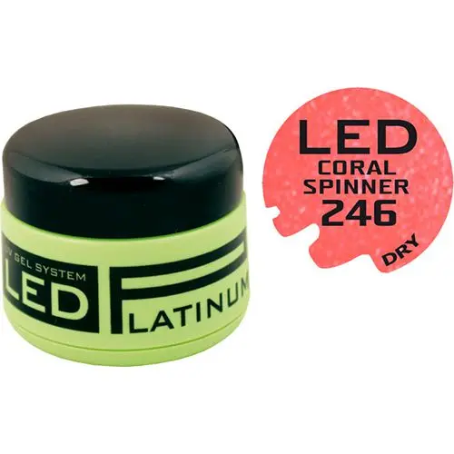 LED UV színes zselé - 246 Coral Spinner, 9g 