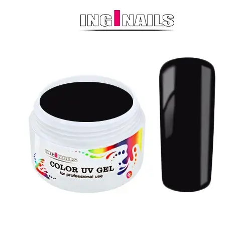 Black - 5g színes UV zselé Inginails