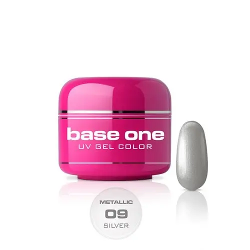 Gel Silcare Base One Color Metallic - Silver 09, 5g