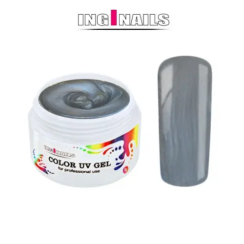Színes UV zselé Inginails 5g - Pearly Silver