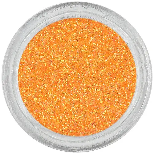 Körömdíszítő csillámpor – neon narancssárga