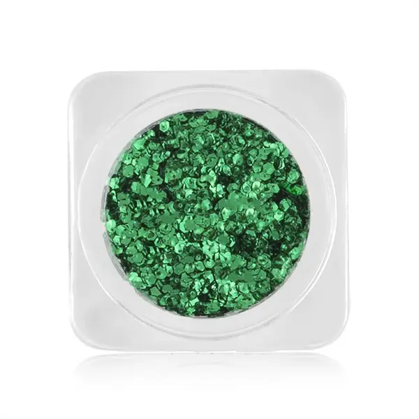 Körömdíszek, kör alakban – zöld színben, 4-es