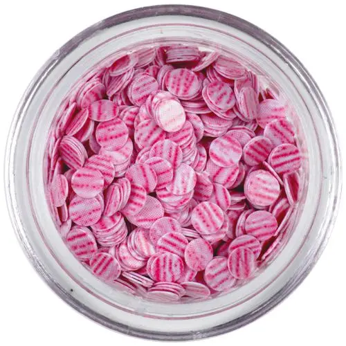 Flitter - halványrózsaszín, rózsaszín csíkok