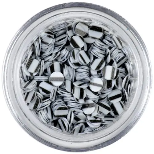 Flitter - fekete, fehér csíkok