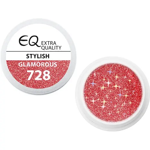 Extra Quality GLAMOURUS színes UV zselé - STYLISH 728, 5g