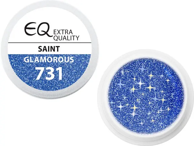 Extra Quality GLAMOURUS színes UV zselé - SAINT 731, 5g