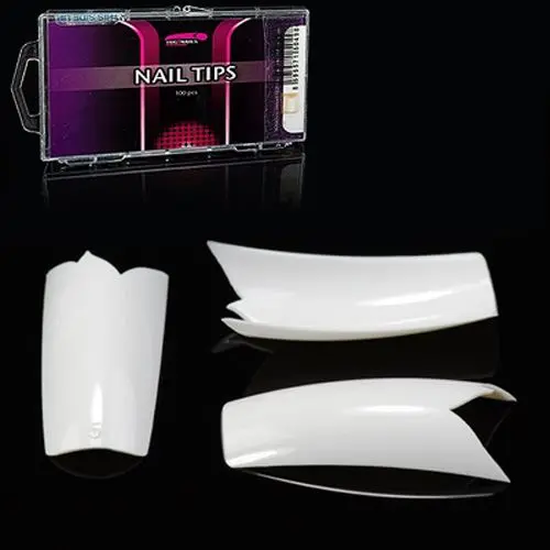 French Flame White, 1-10 mix - műköröm tip Inginails, 100db