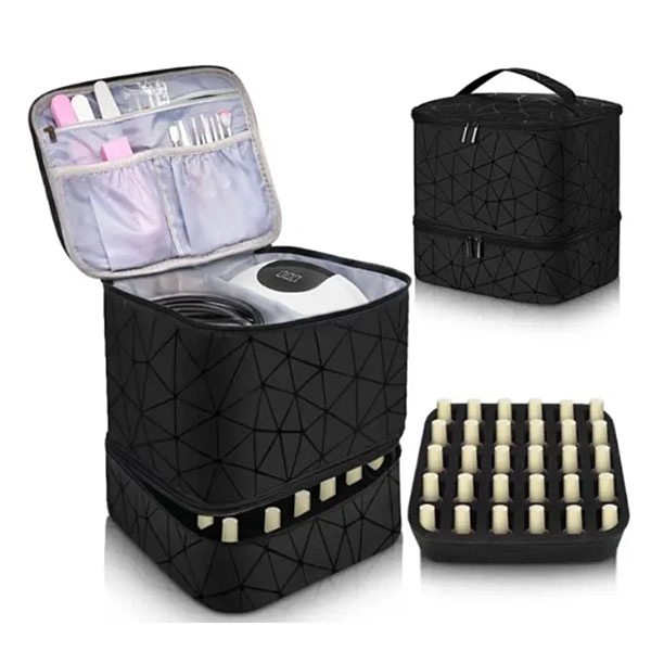 Szétnyitható kozmetikai bőrönd - BLACK