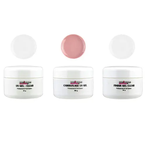 3db-os építő UV zselé szett Inginails 50g