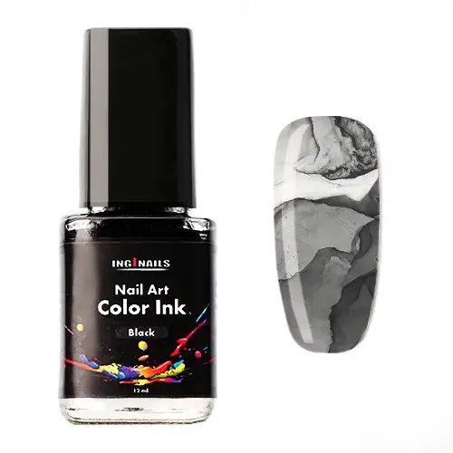 Nail art color Ink 12ml - fekete