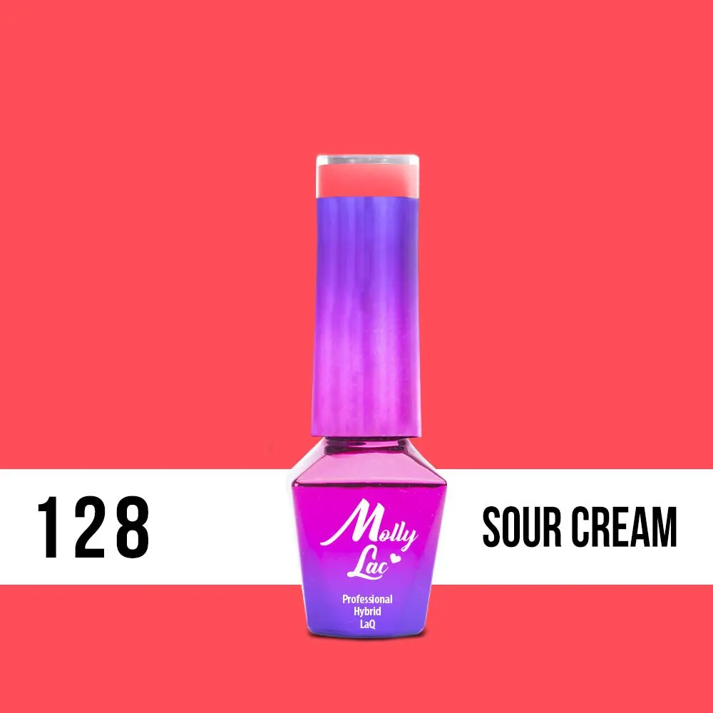 MOLLY LAC gél lakk Yoghurt - Sour Cream 128, 5ml/gél lakk készítés