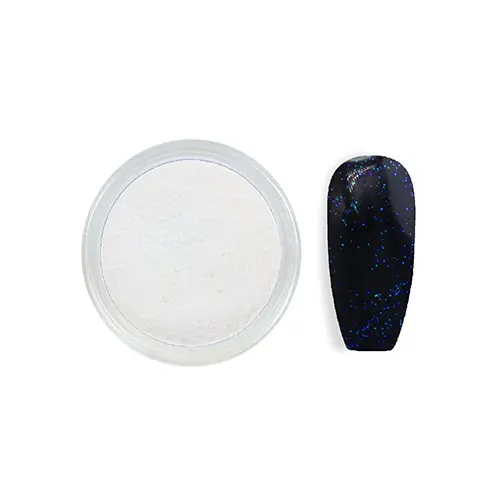 Glitteres díszítőpor - fehér 4-es, 3g