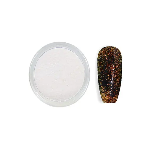 Glitteres díszítőpor - fehér 5-ös, 3g