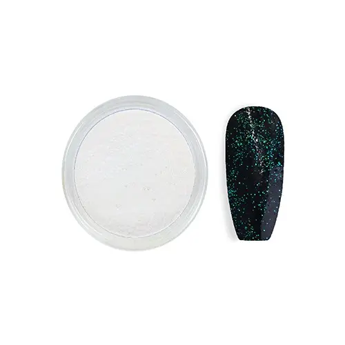 Glitteres díszítőpor - fehér 6-os, 3g