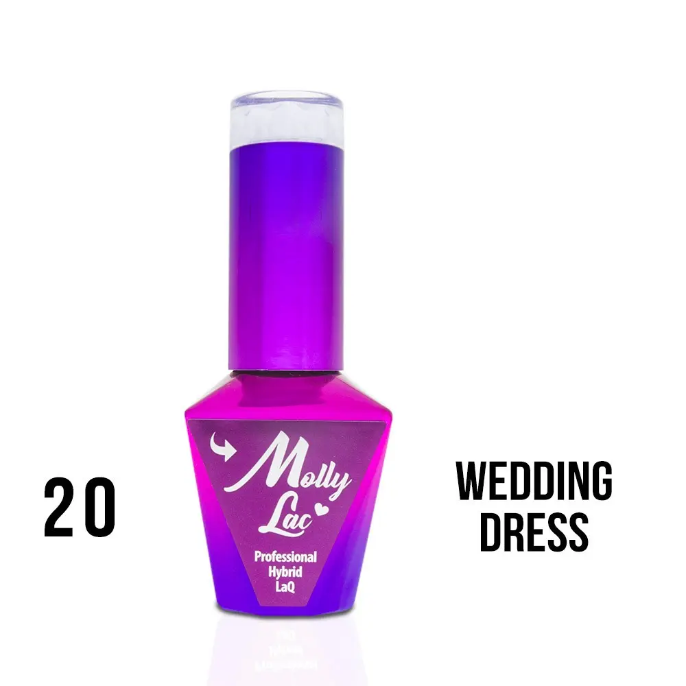 MOLLY LAC UV/LED gél lakk Yes I Do - Wedding Dress 20, 10ml/gél lakk készítés