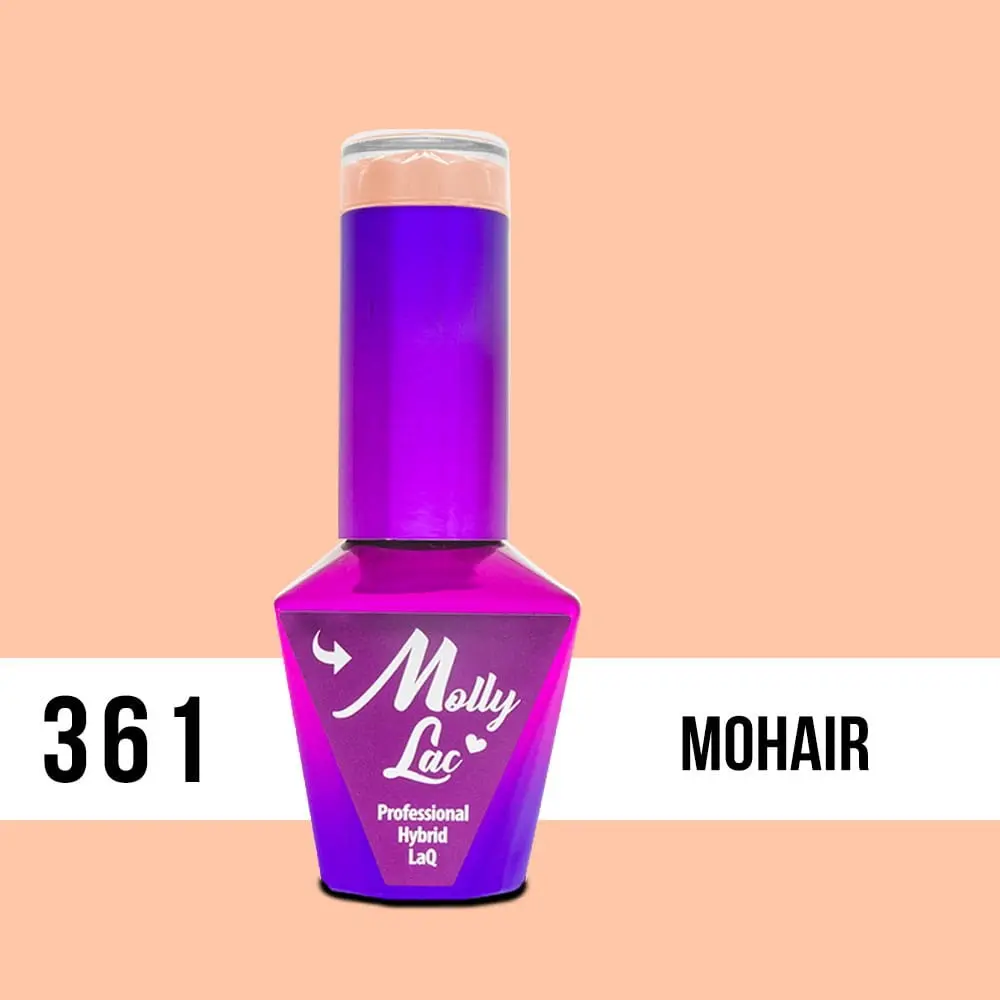 MOLLY LAC UV/LED gél lakk Silk Cotton - Mohair 361, 10ml/gél lakk készítés