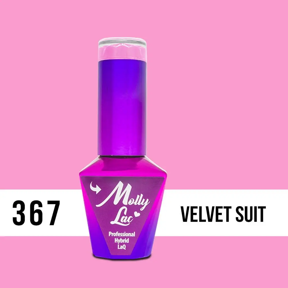 MOLLY LAC UV/LED gél lakk Silk Cotton - Velvet Suit 367, 10ml/gél lakk készítés