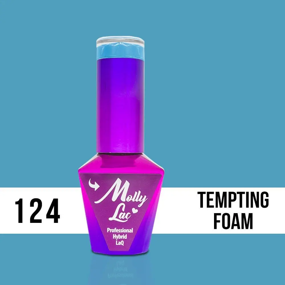 MOLLY LAC UV/LED gél lakk Yoghurt - Tempting Foam 124, 10ml/gél lakk készítés