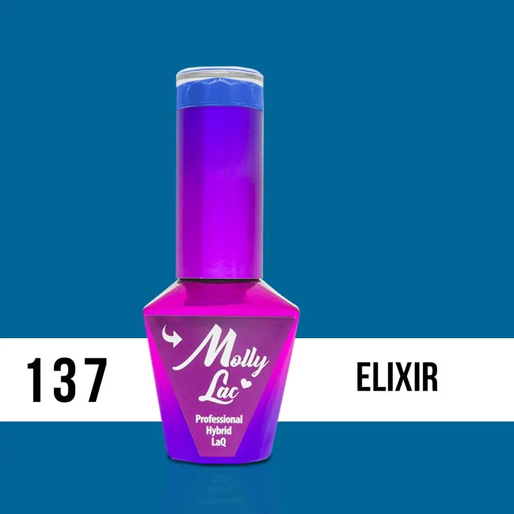MOLLY LAC UV/LED gél lakk Bubble Tea - Elixir 137, 10ml/gél lakk készítés