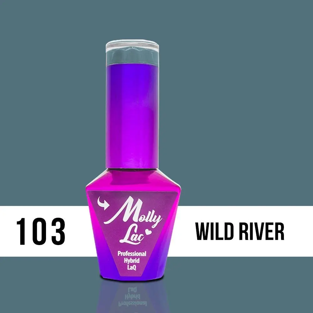 MOLLY LAC UV/LED gél lakk Pure Nature - Wild River 103, 10ml/gél lakk készítés