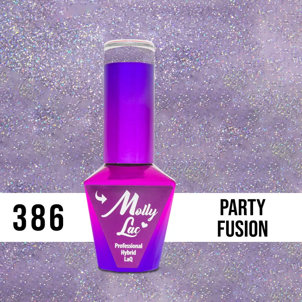 MOLLY LAC UV/LED gél lakk Wedding Dream and Champagne  - Party Fusion 386, 10ml/gél lakk készítés
