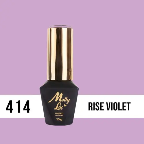 Gél lakk, UV/LED Molly Lac - Rise Violet 414, 10ml/gél lakk készítés