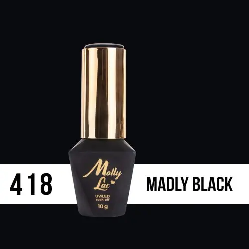 MOLLY LAC UV/LED Molly Lac - Madly Black 418, 10ml