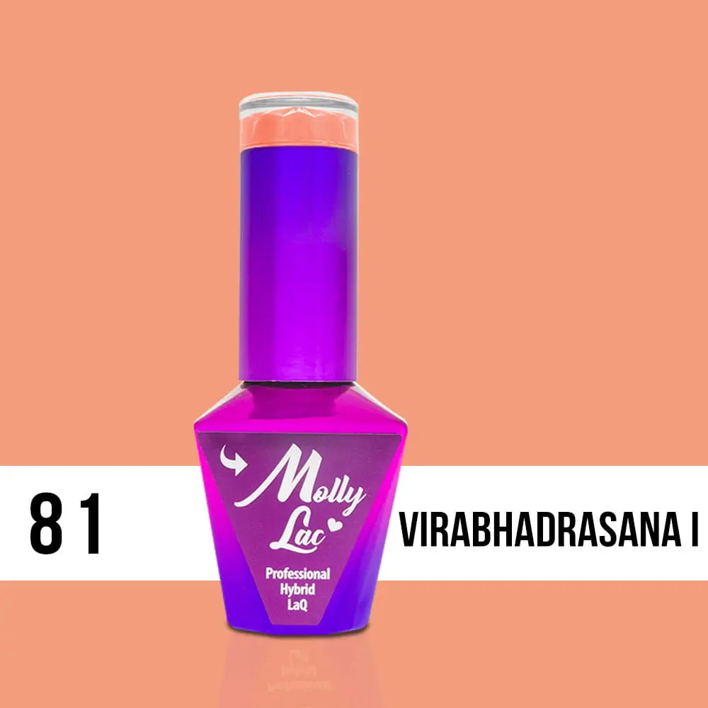 MOLLY LAC UV/LED gél lakk Yoga - Virabhadrasana 81, 10ml/gél lakk készítés