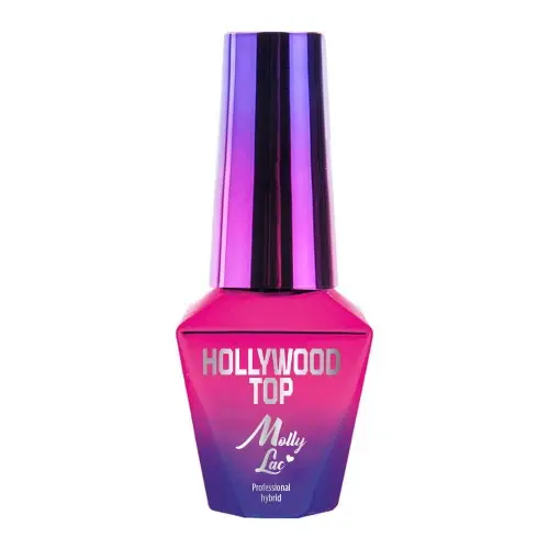 UV/LED gél lakk Molly Lac Hollywood, Gold - fixálásmentes, 10ml