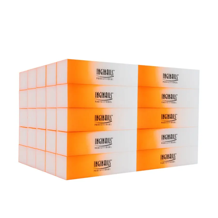 Inginails Professional Block - narancssárga ombre, 120/120 - 4 oldalas