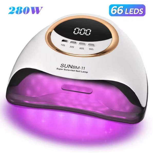 UV/LED körömlámpa Sun BM-11 280W, fehér
