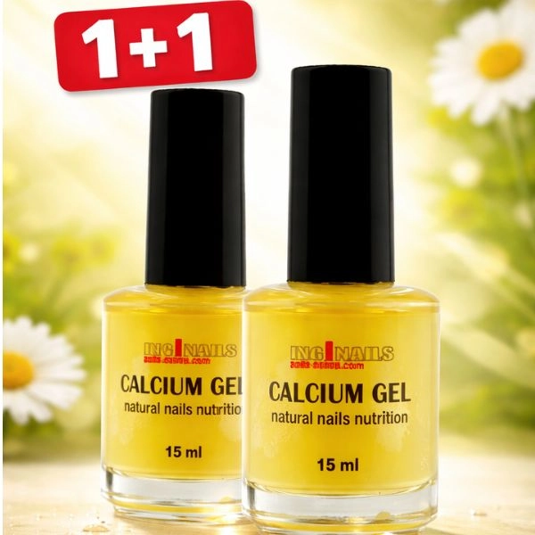 Természetes körömerősítő Inginails - Calcium Gel 15ml - 1+1 INGYENES AKCIÓ