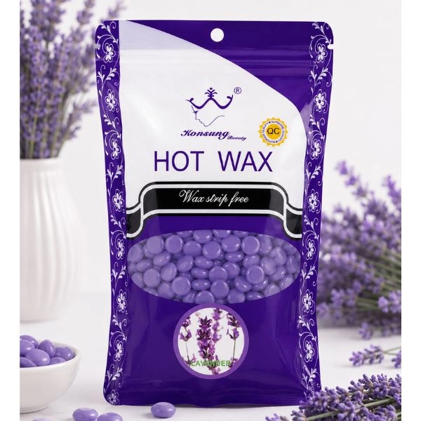 Kozmetikai szőrtelenítő viasz - gyöngyök – Lavender, 100g