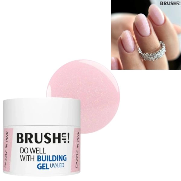 BushUp! UV/LED Building gel - Dazzle in Pink, 12g