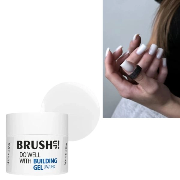BushUp! UV/LED Building gel - White Star, 12g