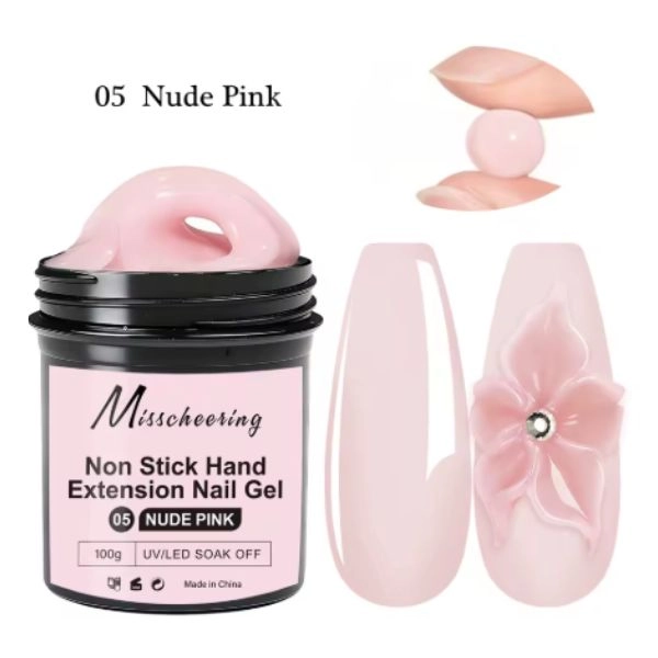 UV/LED Soak Off Extension Nail Gel - 05 Nude Pink, 100g
