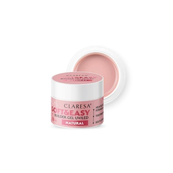 Claresa SOFT&EASY UV/LED builder gel - Natural, 12g