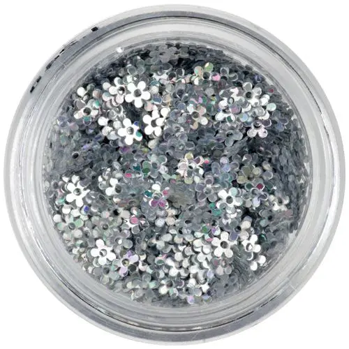 Lyukas nail art virág - hologramm