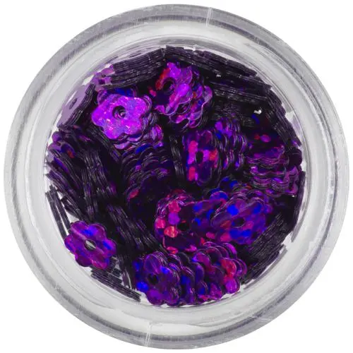 Lila lyukas virágok - színes visszfény